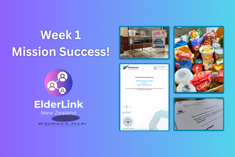ElderLink first week operations update graphic
